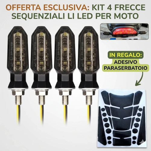 Frecce moto led kit pezzi - moto, 4